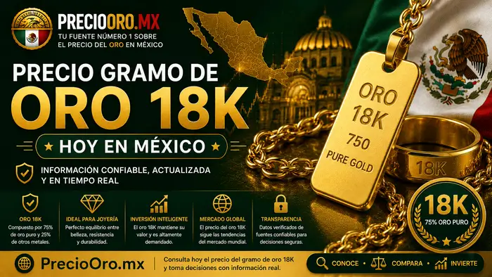 Precio gramo de oro 18K